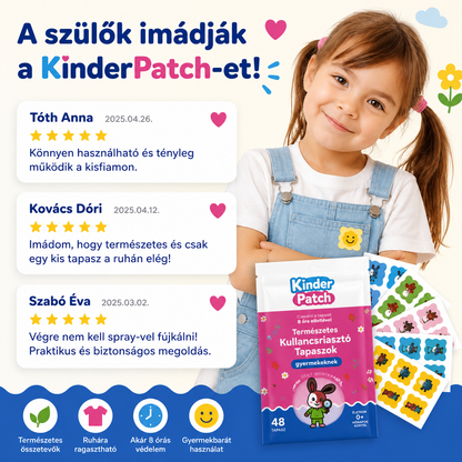 KinderPatch - Természetes Kullancsriasztó Tapaszok Gyermekeknek
