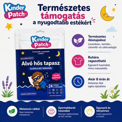 KinderPatch – Alvó Hős Illóolajos Tapaszok Gyermekeknek