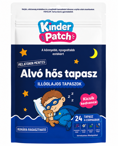 KinderPatch – Alvó Hős Illóolajos Tapaszok Gyermekeknek
